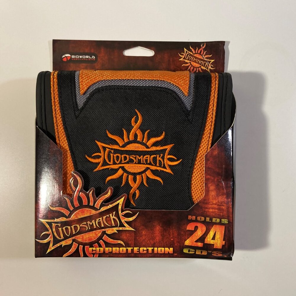 Vintage GODSMACK Band Logo 24 CD Zip Case Wallet Holder Bio World Merchandising